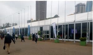 Banda kuu lilioko katika viwanja vya COMESA, KICC Nairobi, eneo hili lilitumika na washirika mbalimbali katika idhara ya afya kuhutubia wananchi.